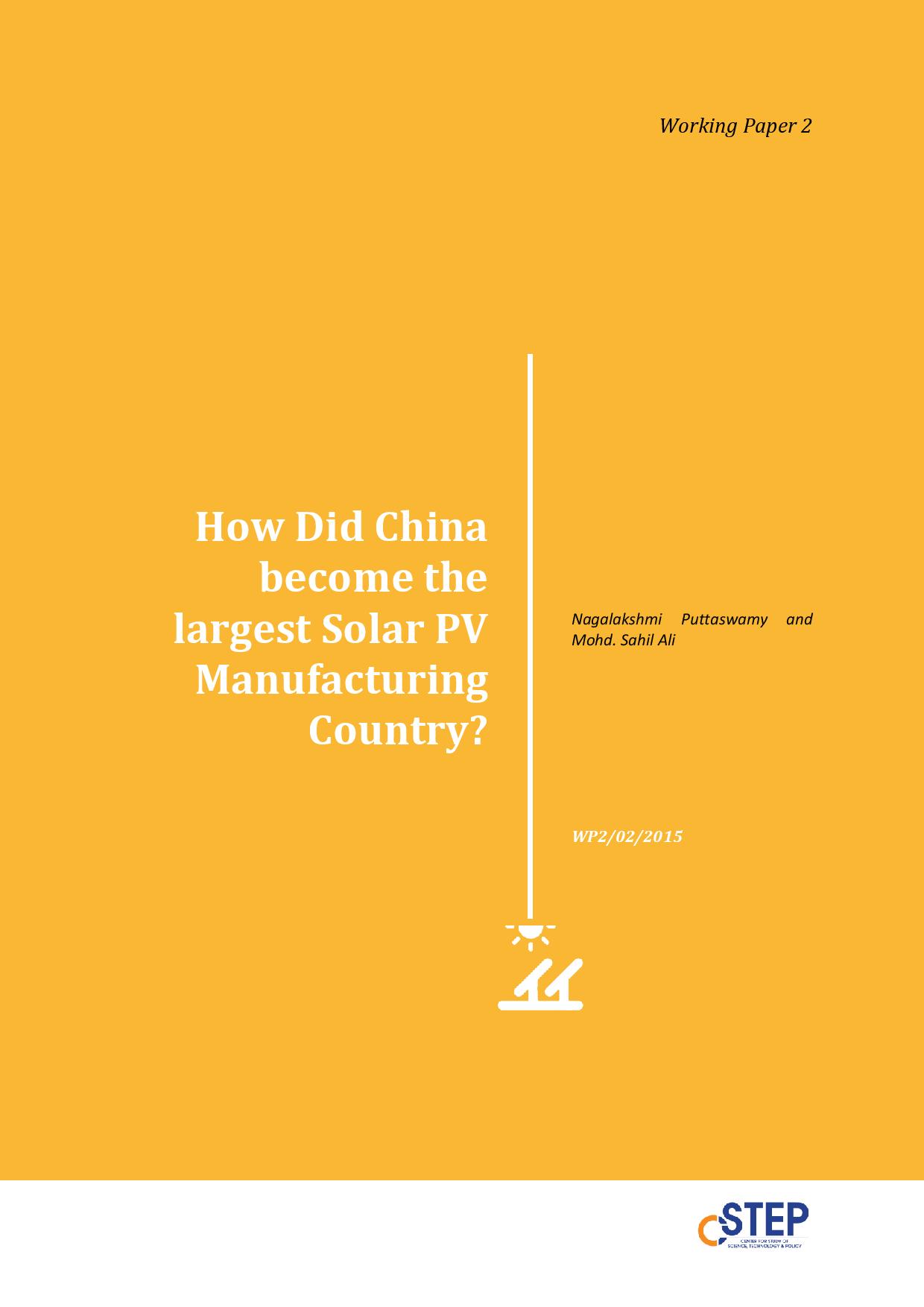 How Did China Become the Largest Solar PV Manufacturing Country?