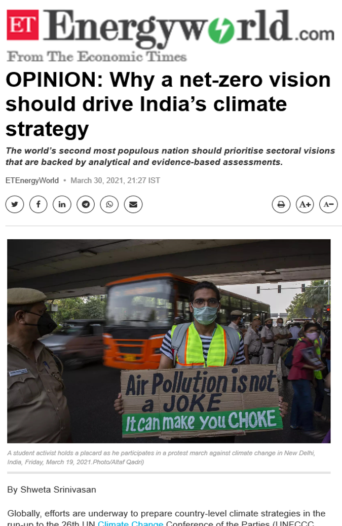 Why a Net-Zero Vision Should Drive India’s Climate Strategy