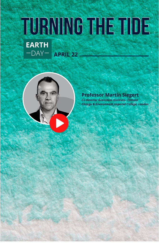 A Talk by Professor Martin Siegert on Climate Change and Sea Level Rise