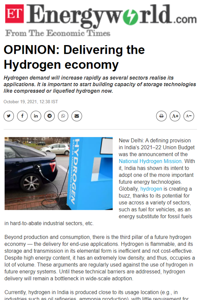 Delivering the Hydrogen Economy