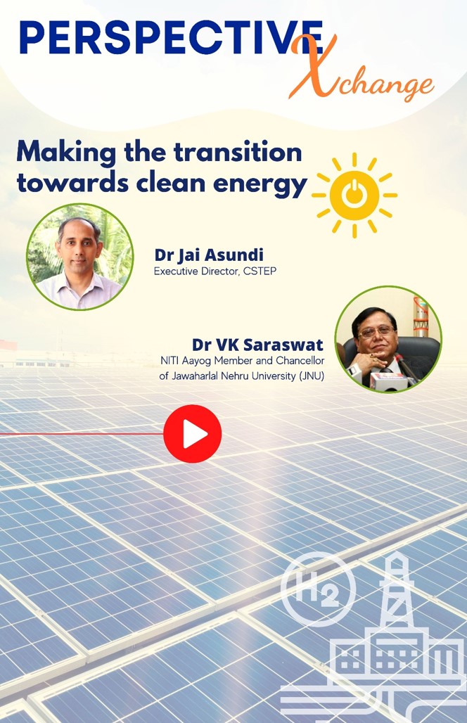 CSTEP ED Dr Jai Asundi in Conversation With  NITI Aayog Member Dr V K Saraswat 