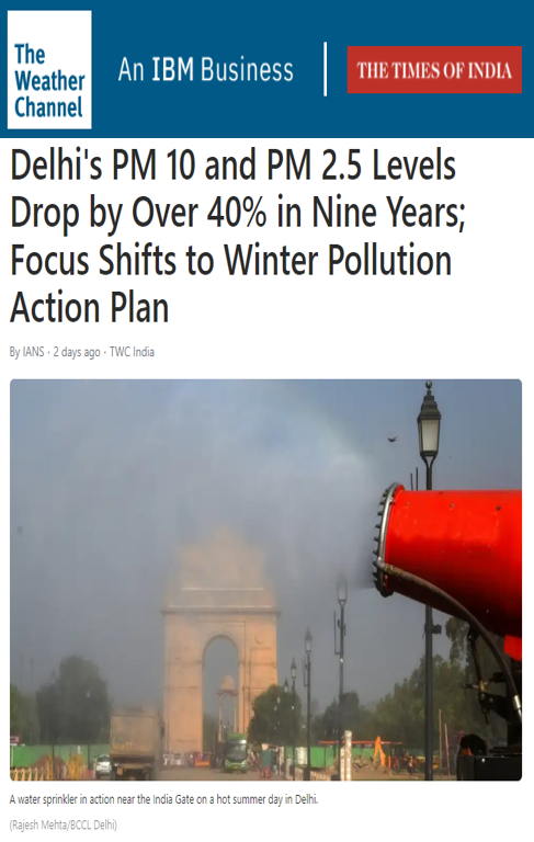 CSTEP mentioned in an article by The Weather Channel on Delhi’s winter pollution action plan