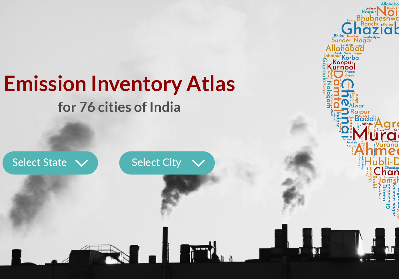 CSTEPs Emission Inventory for 76 Cities