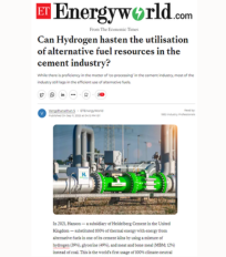Vengdhanathan S discussed the utilisation of hydrogen in the cement industry in an article published in ETEnergyworld