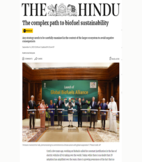 Ramya Natarajan’s article on biofuel sustainability published in the Hindu