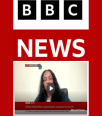 Indu K Murthy spoke about the warmest global September temperatures on BBC News