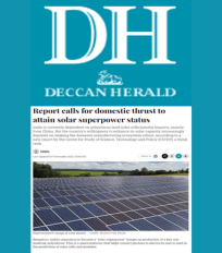 CSTEP’s technical note on polysilicon mentioned in an article in Deccan Herald