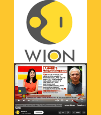 R Subramanian quoted on the reasons behind Lahore’s deteriorating AQI values by Wion News