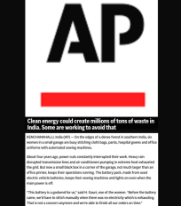 Anjali Taneja quoted on the need to have a clear recycling plan for handling the increasing solar waste in an article in AP News