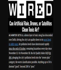 R Subramanian quoted on the importance of expanding pollution forecasts in Delhi in an article in Wired