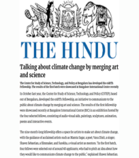 eARTh covered by an article in The Hindu