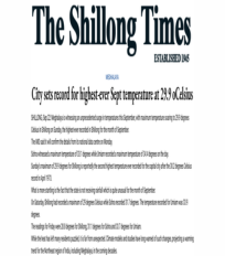 CSTEP’s study on district-level changes in climate for the Northeastern states of India mentioned in The Shillong Times