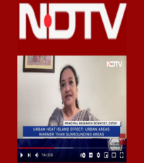 Indu K Murthy spoke about how to tackle urban heat waves using environmentally friendly materials in the building sector