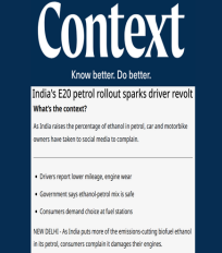 CSTEP’s infographic from ‘Decarbonising India’s Transport Sector: Navigating Trade-offs of Biofuel Use and Electrification’ used in an article in the Context