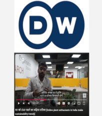 Kunal Jagdale spoke about the advantages of urban gardening in an interview on Deutsche Welle