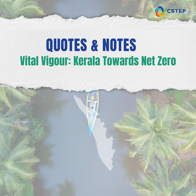 QUOTES & NOTES ‘Vital Vigour Kerala Towards Net Zero