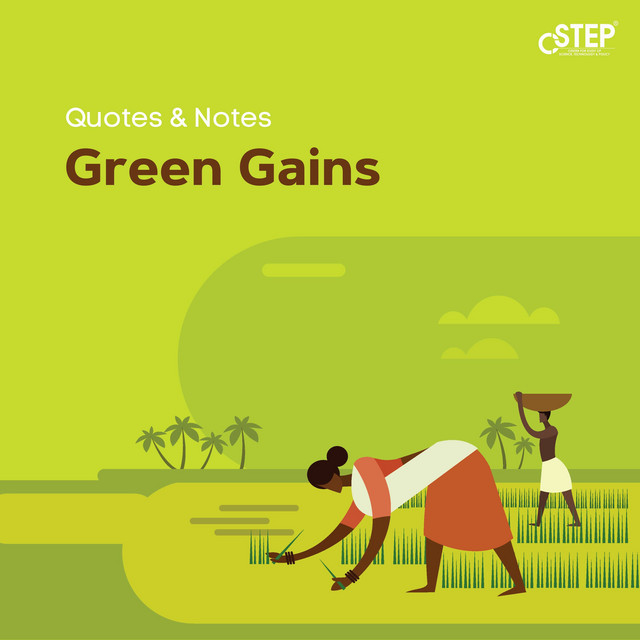 Quotes & Notes: Green Gains