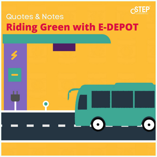 Quotes & notes-Riding Green with E-DEPOT