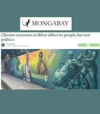 Indu Murthy highlighted the growing risks of heat stress and extreme rainfall in Bihar and their impacts on agriculture and livelihoods in a Mongabay-India article