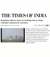 CSTEP’s report on HCVs mentioned in this article by The Times of India