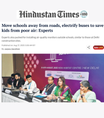 Swagata Dey quoted in Hindustan Times on the need for a mandate to accelerate school bus electrification and a change in everyday travel habits