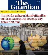 CSTEP’s DG set report cited in this article by The Guardian, along with a quote by Swagata Dey