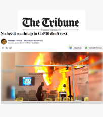 In a post-COP30 article by The Tribune, Ramya Natarajan highlighted the importance of tailored solutions rather than a one-size-fits-all plan