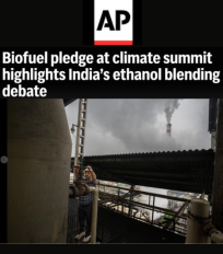 Ramya Natarajan quoted in this article by The Associated Press on India’s push for ethanol blending