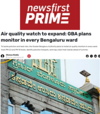 CSTEP’s collaboration with the GBA Climate Action Cell as part of the Ward Climate Action Plan Working Group Committee was covered in this article by News First Prime