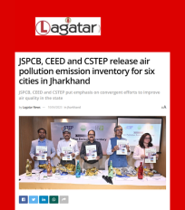 CSTEP’s emission inventory study for Jharkhand featured in Lagatar