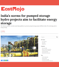 Dr Ammu Susanna Jacob quoted by EastMojo on expediting pumped storage projects in India