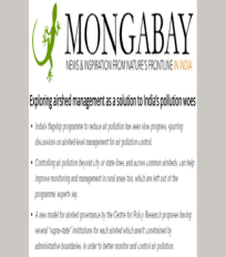 Pratima Singh quoted on airshed management by Mongabay