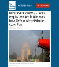 CSTEP mentioned in an article by The Weather Channel on Delhi’s winter pollution action plan