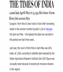 Swagata quoted on the need for shifting government’s focus on the reducing air quality in Delhi to non-winter months