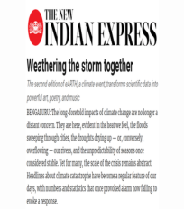 Sreerekha Pillai quoted on how art is a powerful way to communicate messages on climate action in the New Indian Express