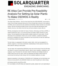 Solar Quarter Covers CSTEP’s RE Atlas, an Online Tool for Identifying Suitable Locations for Solar Plants