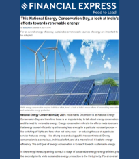 CSTEP Sector Head, Energy and Power, Abhishek Nath Interviewed by the Financial Express