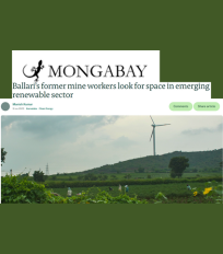 Rishu Garg quoted by the Mongabay India on the rise of renewables in Ballari