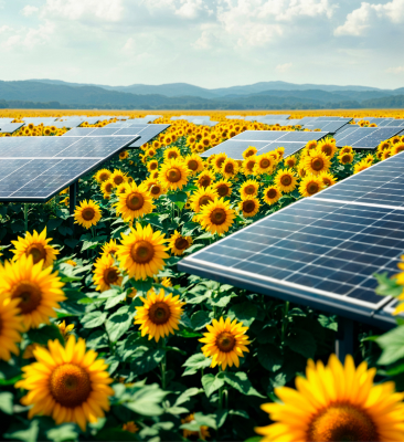Powering fertiliser production with agrivoltaics